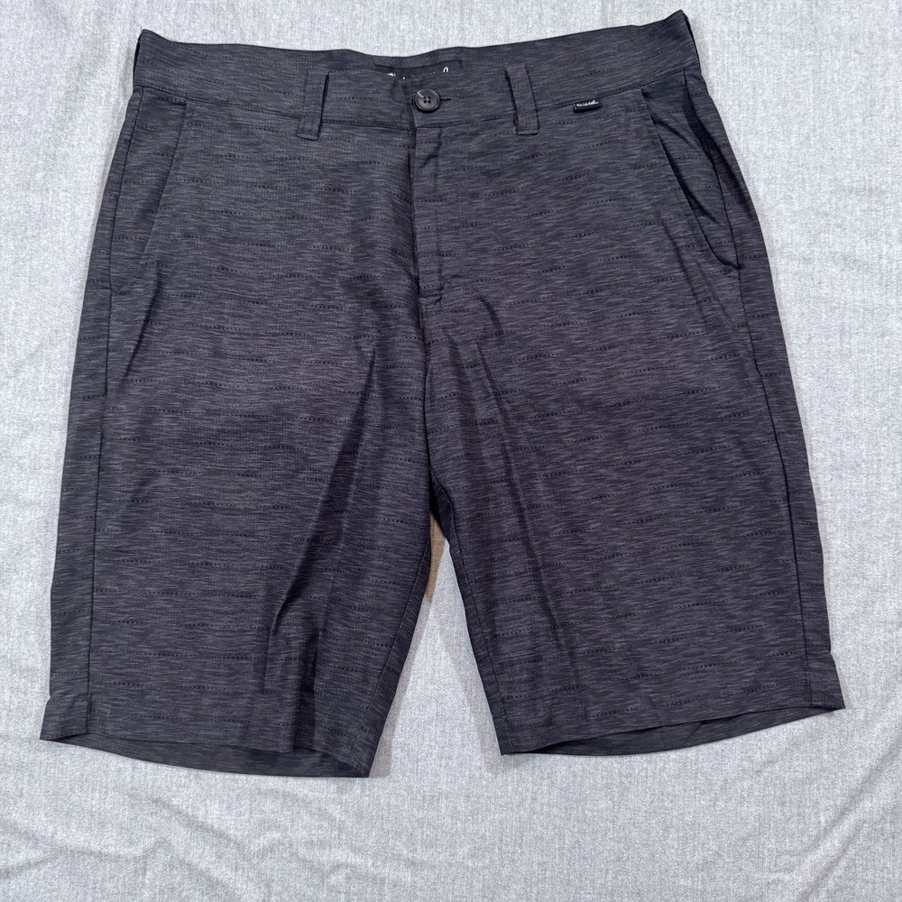 Travis Mathew Shorts Mens 32‎ Black Gray Stretch Golf Athletic Casual Modern Fit